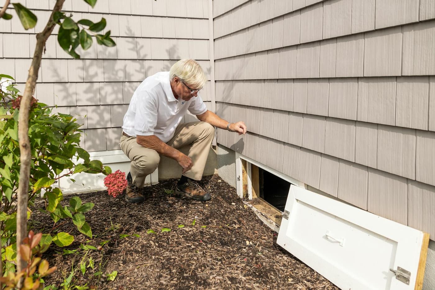 Crawl space inspection at a Wilmington-area home in the Cape Fear region